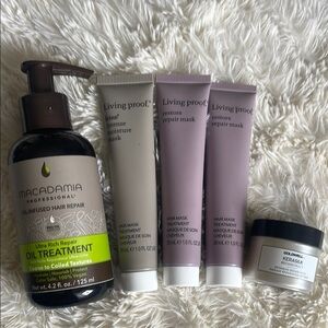 Hair Repair Set with Living Proof/macadamia/goldwell Masks